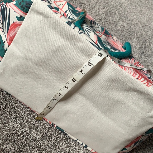 Tommy Bahama Flamingo Palm Reusable Tote / Beach Bag - Picture 10 of 11